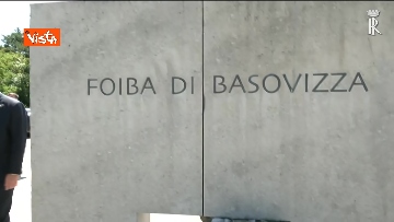 1 - Mattarella e Pahor al sacrario della Foiba di Basovizza