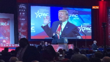 4 - Le facce di Trump durante il discorso al Cpac 2019 