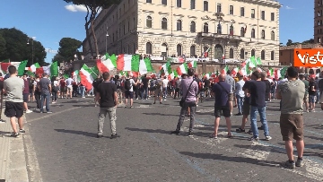 11 - Manifestazione delle Mascherine Tricolore alla Bocca delle Verità a Roma, le foto