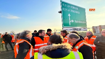 6 - Sopralluogo di Salvini al cantiere Corda Molle a Travagliato in provincia di Brescia, le foto 