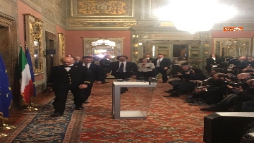 12 - Di Maio, Toninelli e Giulia Grillo al termine delle Consultazioni al Senato