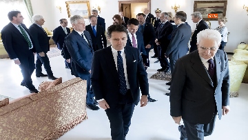 3 - Ue, Mattarella riceve Conte e ministri in vista del Consiglio