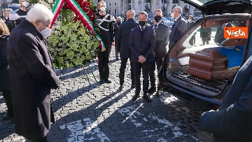 1 - Il Presidente Mattarella ai funerali di Stato per Sassoli