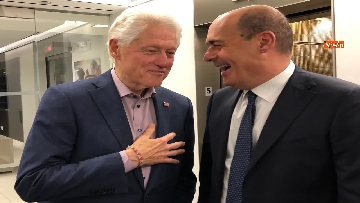 7 - Clinton incontra Zingaretti a New York: 