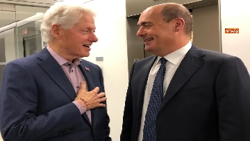5 - Clinton incontra Zingaretti a New York: 