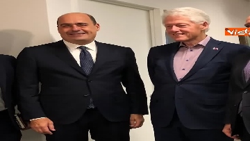 4 - Clinton incontra Zingaretti a New York: 