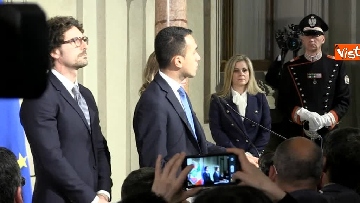 8 - M5S Di Maio, Toninelli e Giulia Grillo dopo l'incontro con Mattarella immagini