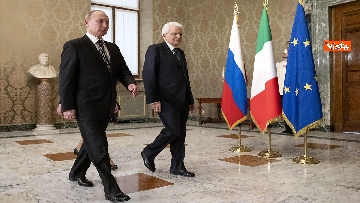 6 - Mattarella riceve Putin in visita ufficiale al Quirinale