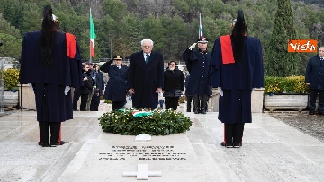 10 - Il Presidente Mattarella al 75esimo anniversario della battaglia di Monte Lungo