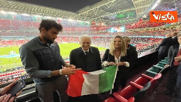 5 - Italia Campione d'Europa, l'esultanza di Mattarella allo stadio di Wembley