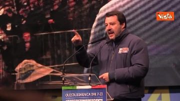 2 - Salvini, Meloni e Berlusconi chiudono la campagna elettorale in Emilia-Romagna a Ravenna, le immagini