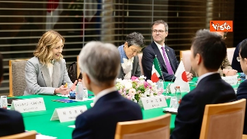14 - Meloni a Tokyo, le immagini dell'incontro con il premier Fumio Kishida