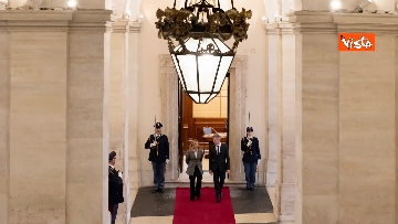 4 - Meloni riceve il Primo Ministro Golob a Palazzo Chigi, accolto col picchetto d'onore
