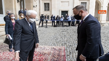 1 - Mattarella incontra il Presidente della Repubblica di Polonia Andrzej Duda