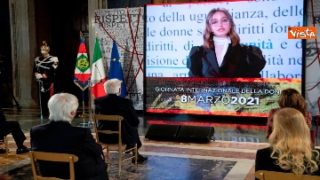 11 - 8 marzo, Mattarella legge i nomi delle 12 donne uccise nel 2021 
