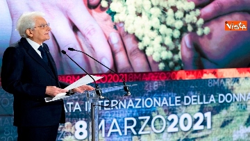 5 - 8 marzo, Mattarella legge i nomi delle 12 donne uccise nel 2021 