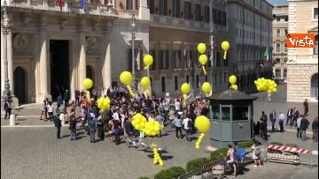 4 - Via libera al taglio dei vitalizi, la festa dei grillini sotto Montecitorio vista dall'alto