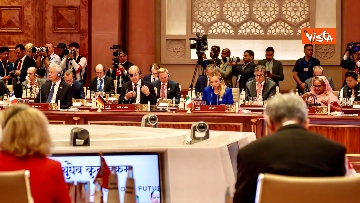 7 - G20 India, Meloni alla sessione di apertura del vertice