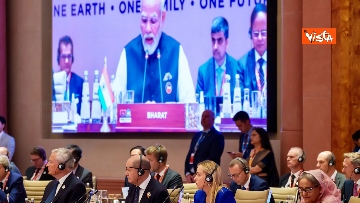 14 - G20 India, Meloni alla sessione di apertura del vertice