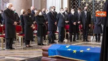 7 - Il Presidente Mattarella ai funerali di Stato per Sassoli