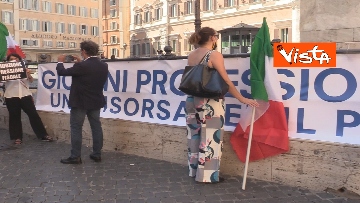 7 - Manifestazione dei giovani professionisti davanti a Montecitorio, le foto