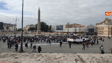 4 - Le immagini della manifestazione del Movimento Impresa Ospitalita a Piazza del Popolo di Roma