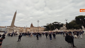 6 - Le immagini della manifestazione del Movimento Impresa Ospitalita a Piazza del Popolo di Roma
