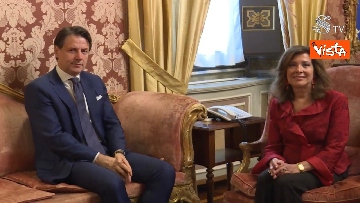 1 - Conte incontra la presidente del Senato Casellati