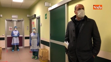 3 - Zingaretti inaugura l'ospedale Covid di Genzano