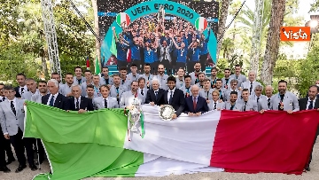 5 - L’Italia campione d’Europa arriva al Quirinale per incontrare Mattarella. Le immagini 