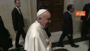11 - Papa Francesco in Campidoglio, l'intervento in Aula Giulio Cesare