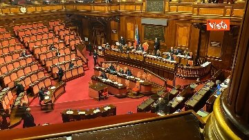 5 - Meloni riferisce in Senato in vista del Consiglio Ue, le immagini