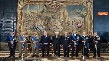 9 - Mattarella consegna decorazioni dell'Ordine militare