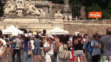 4 - No green pass, le foto della protesta a Piazza del Popolo a Roma