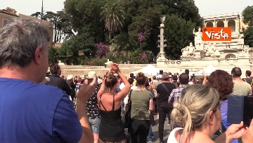 10 - No green pass, le foto della protesta a Piazza del Popolo a Roma