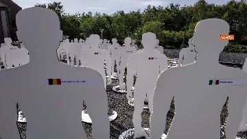 5 - L'iniziativa Ugl a Marcinelle, 262 sagome bianche per ricordare minatori morti 62 anni fa