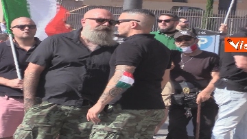 9 - Manifestazione delle Mascherine Tricolore alla Bocca delle Verità a Roma, le foto