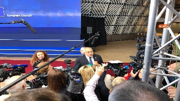 4 - Consiglio Ue, il presidente della Bulgaria Borissov intervistato al suo arrivo al Parlamento di Bruxelles