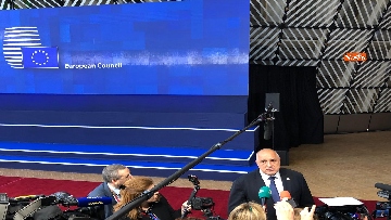 2 - Consiglio Ue, il presidente della Bulgaria Borissov intervistato al suo arrivo al Parlamento di Bruxelles