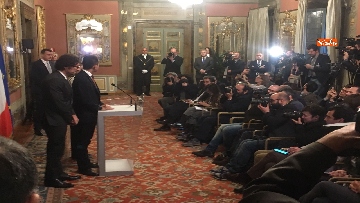 9 - Di Maio, Toninelli e Giulia Grillo al termine delle Consultazioni al Senato