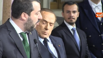 7 - Salvini Berlusconi e Meloni insieme al Quirinale per le consultazioni