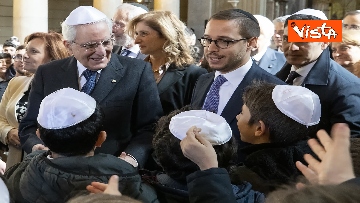20 - Mattarella in visita alla Comunità Ebraica di Roma al Tempio Maggiore
