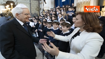 17 - Mattarella in visita alla Comunità Ebraica di Roma al Tempio Maggiore