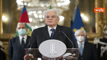 1 - Consultazioni, Mattarella: “Emersa maggioranza politica composta da forze di precedente governo”