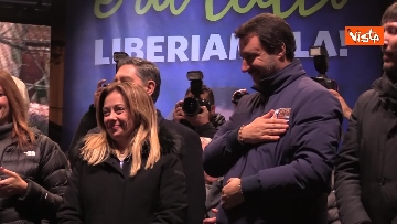 13 - Salvini, Meloni e Berlusconi chiudono la campagna elettorale in Emilia-Romagna a Ravenna
