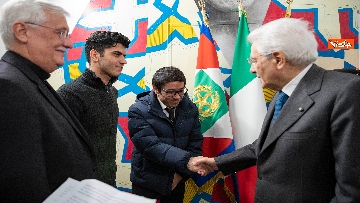 7 - Mattarella inaugura nuovo centro Astalli per rifugiati a Roma