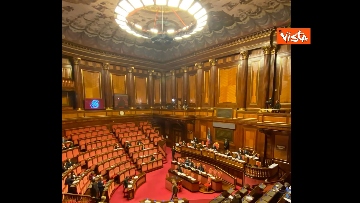 1 - Meloni riferisce in Senato in vista del Consiglio Ue, le immagini