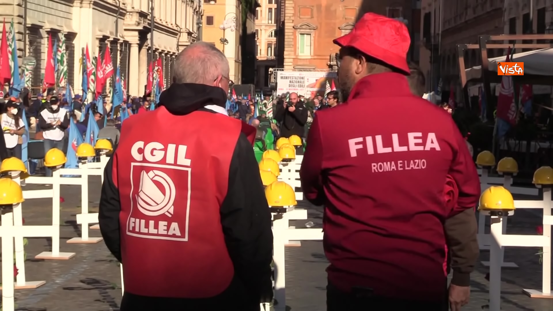 13-11-21 Morti sul lavoro le immagini della protesta di Cgil Cisl e Uil a Roma_06