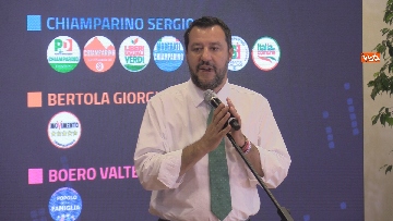 7 - Salvini commenta in conferenza stampa al Viminale i risultati delle europee