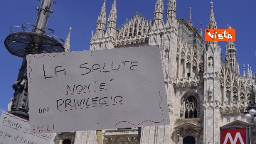 5 - Flash Mob Duomo, la manifestazione: “Salviamo la Lombardia” vista dall’alto